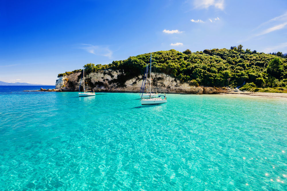 Beautiful seascape, Antipaxos island, Greece